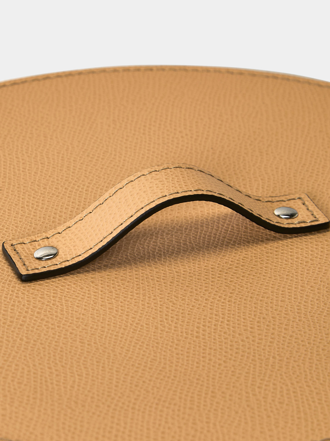 Pinetti - Leather Wastepaper Bin - Beige - ABASK