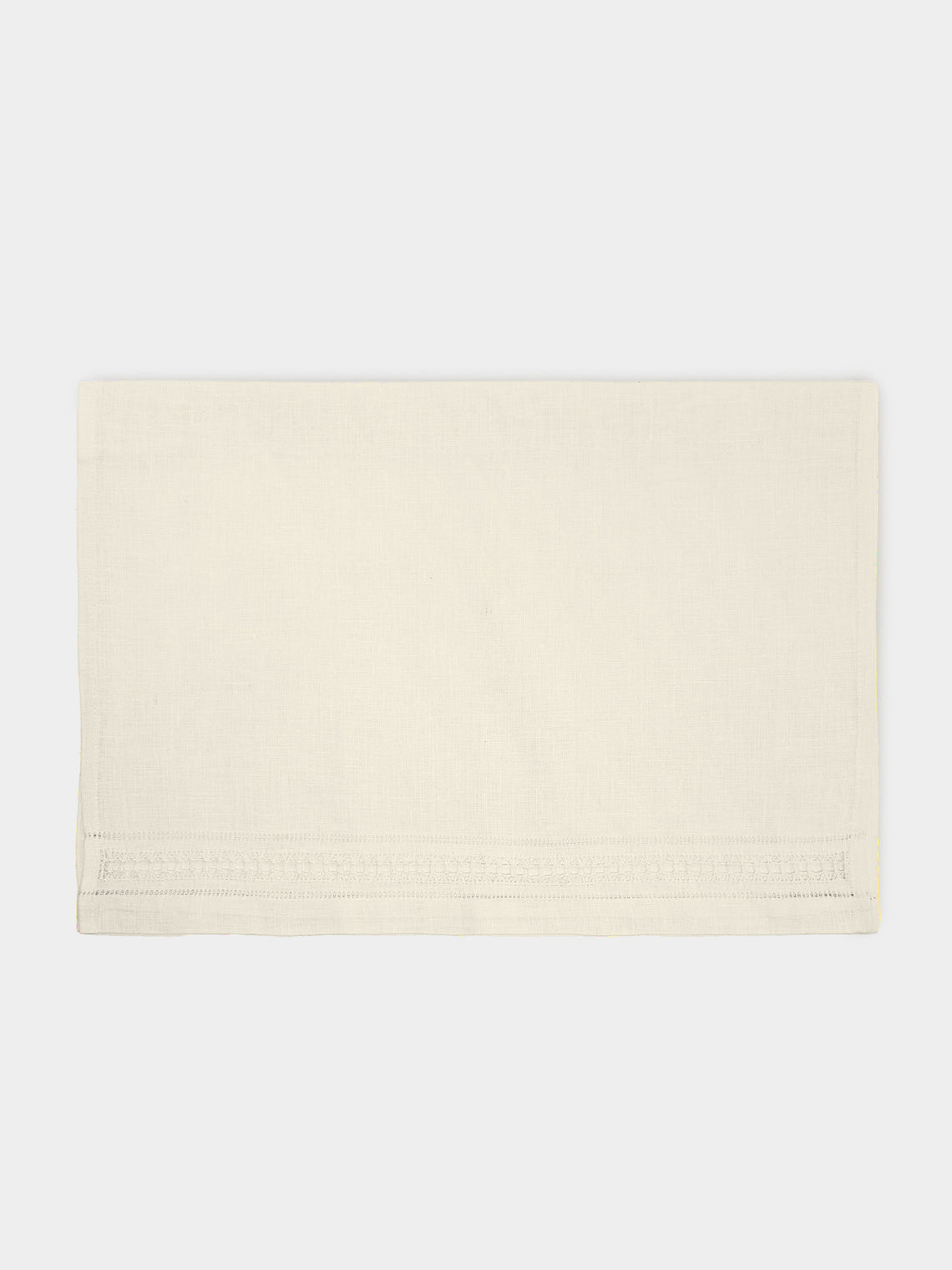 Los Encajeros - Frailes Lace-Appliqué Cotton Guest Towels (Set of 4) -  - ABASK - 