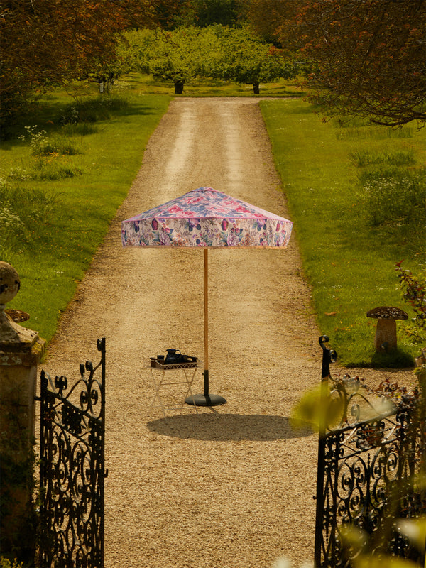 Sunbeam Jackie - Mulberry Vintage-Cotton Parasol - Blue - ABASK