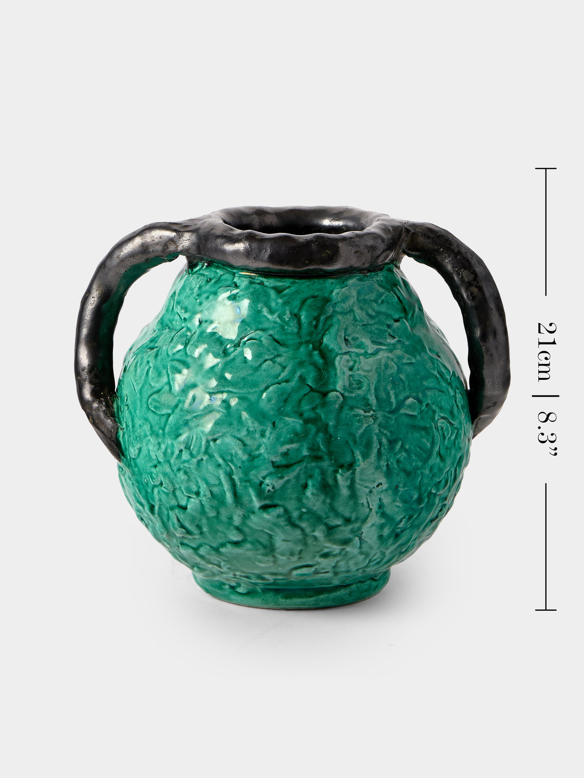 Antique and Vintage - MID CENTURY JEROME MASSIER VASE - Green - ABASK
