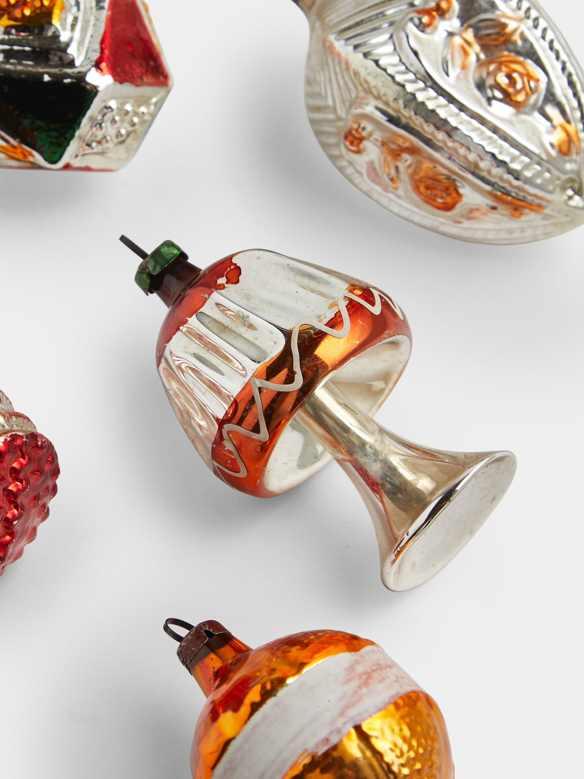 Antique and Vintage - Early-20th-Century Christmas Glass Baubles (Set of 10) - Multiple - ABASK