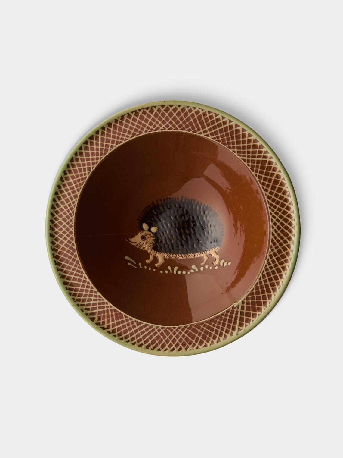 Poterie d’Évires - Animals Hand-Painted Ceramic Breakfast Bowls (Set of 4) - Light brown - ABASK
