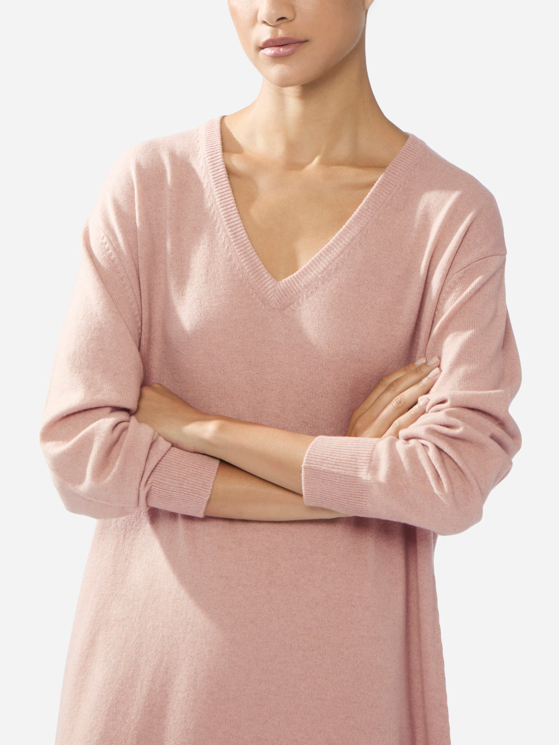 Women's Cashmere V-Neck Long Dress | Size: S