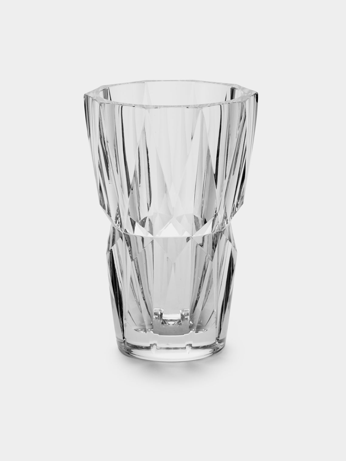 Vintage Montpellier - 1967 Saint Louis Crystal Vase (12in/30cm) - Clear - ABASK - 