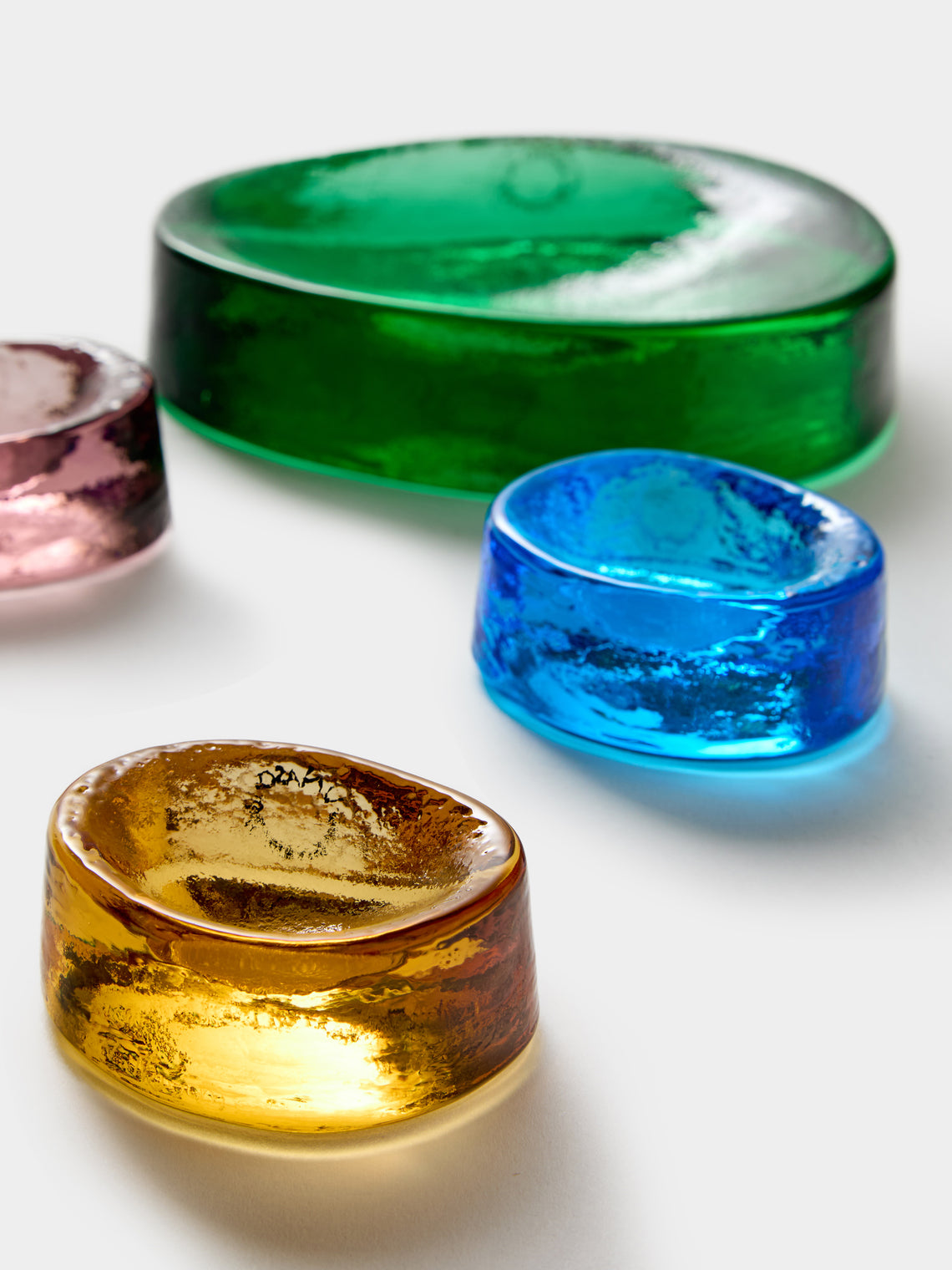 Antique and Vintage - 1970s NasonMoretti Murano Glass Desk Tidies (Set of 4) - Multiple - ABASK