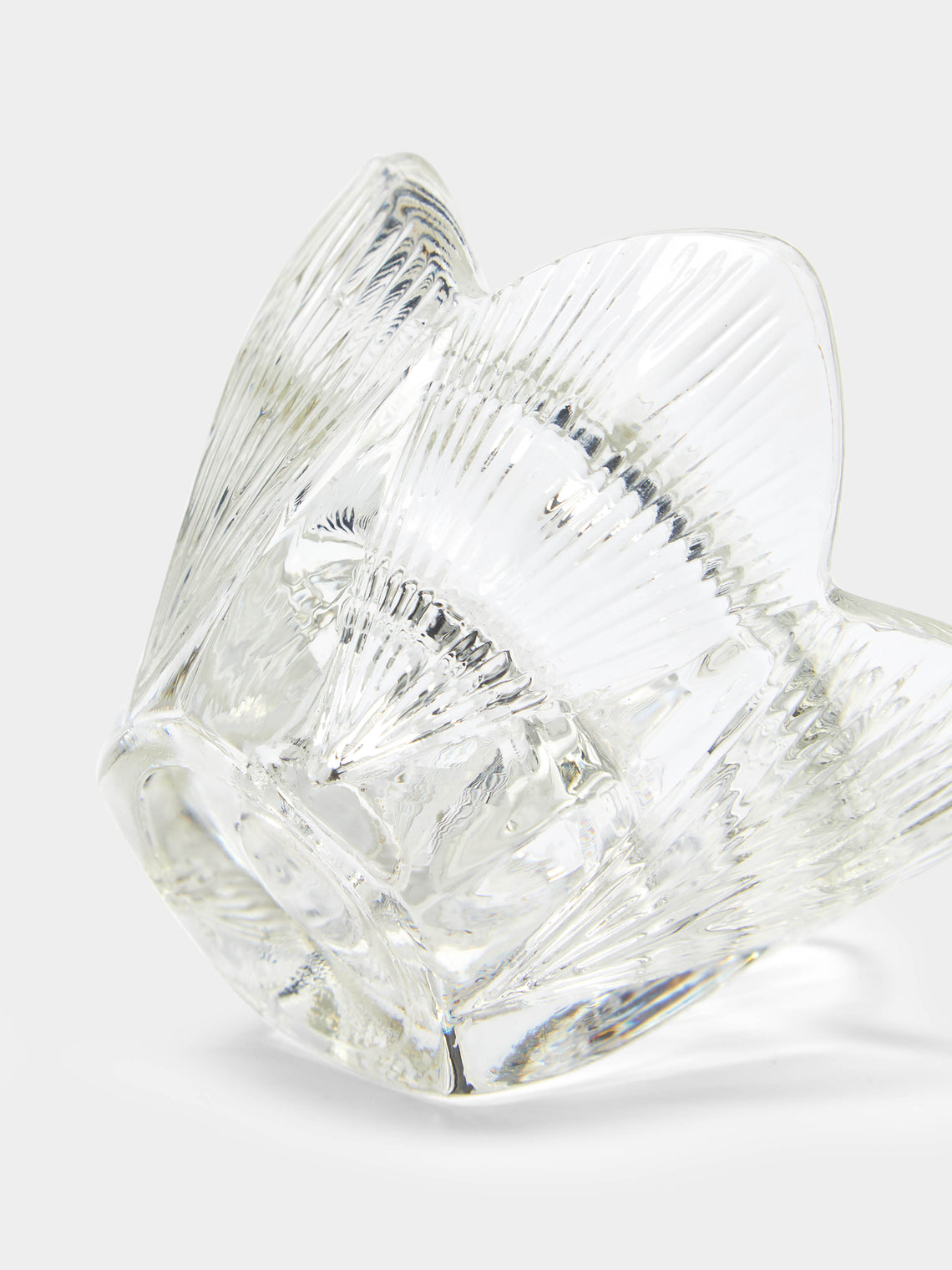 Antique and Vintage - 1930s Daum Flower Crystal Candle Holders (Set of 2) -  - ABASK