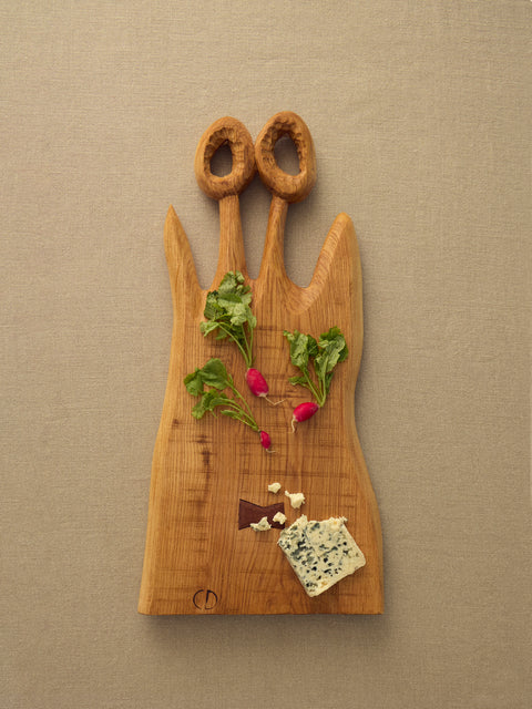 Eliot Daguet - Hand-Carved Ash Serving Board - Natural - ABASK