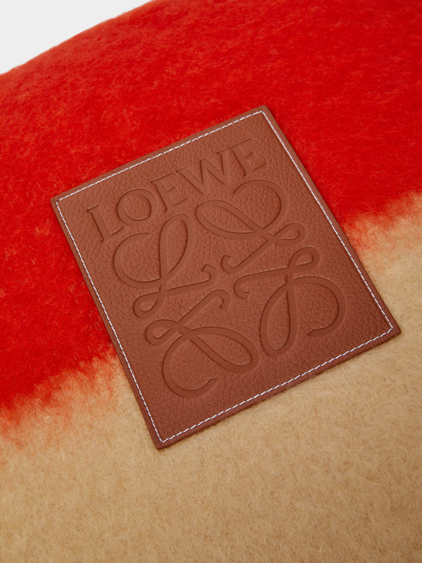 Loewe Home - Mohair Logo Cushion -  - ABASK