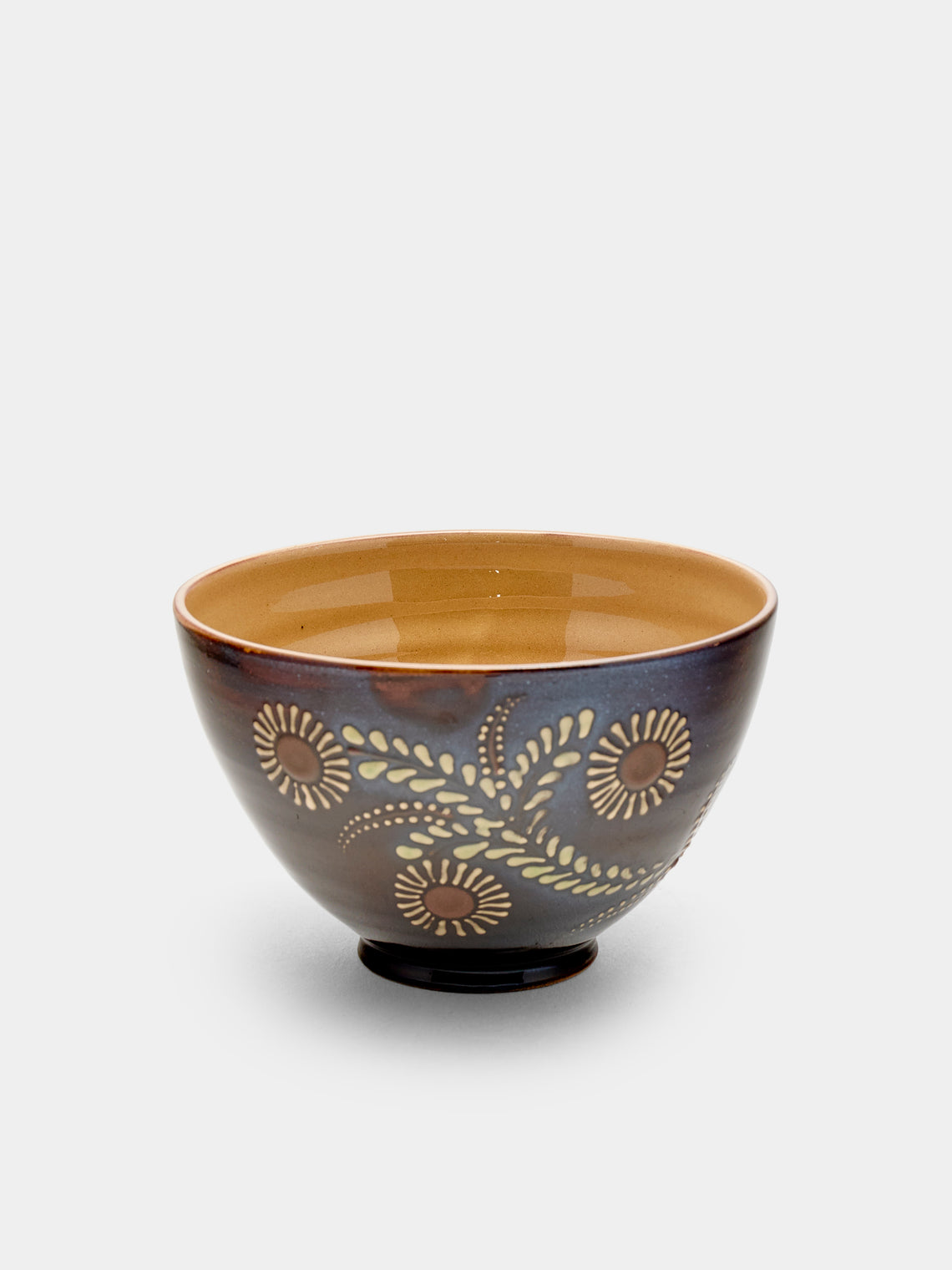 Poterie d’Évires - Flowers and Birds Hand-Painted Ceramic Bowls (Set of 6) - Multiple - ABASK