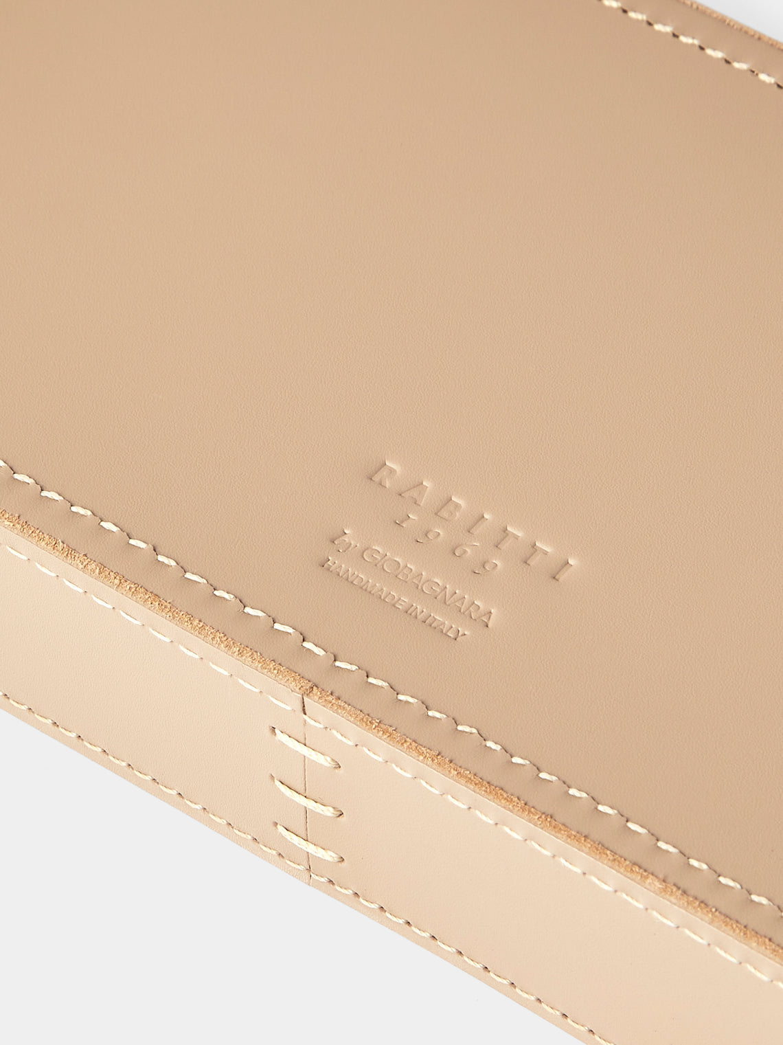 Rabitti 1969 - Todi Leather Valet Tray (10in/25cm) - Cream - ABASK