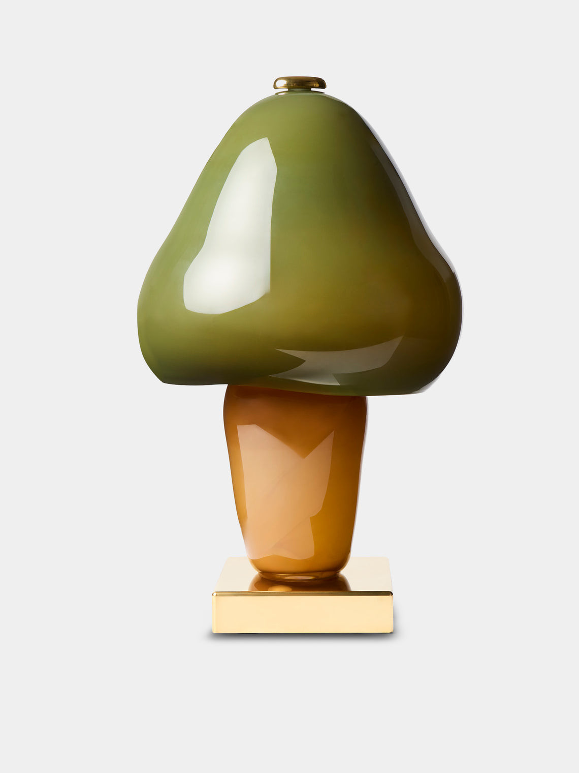 Helle Mardahl Studio - Mushroom Hand-Blown Glass Table Lamp - Green - ABASK - 