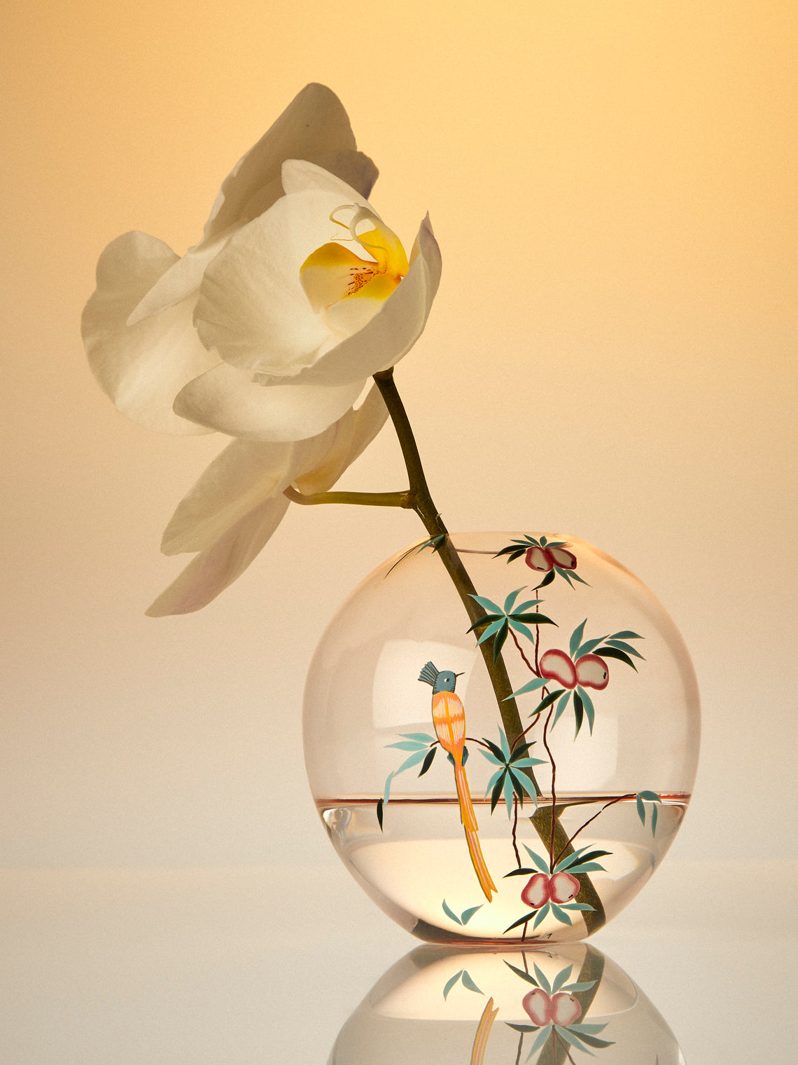 Lobmeyr - BV60 IV Garden of Paradise Hand-Blown Crystal Bud Vase (4in/10cm) - Multiple - ABASK