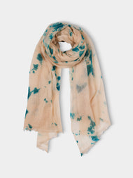 Suzusan - Shibori Cashmere Featherweight Shawl | One Size - Blue - ABASK - 