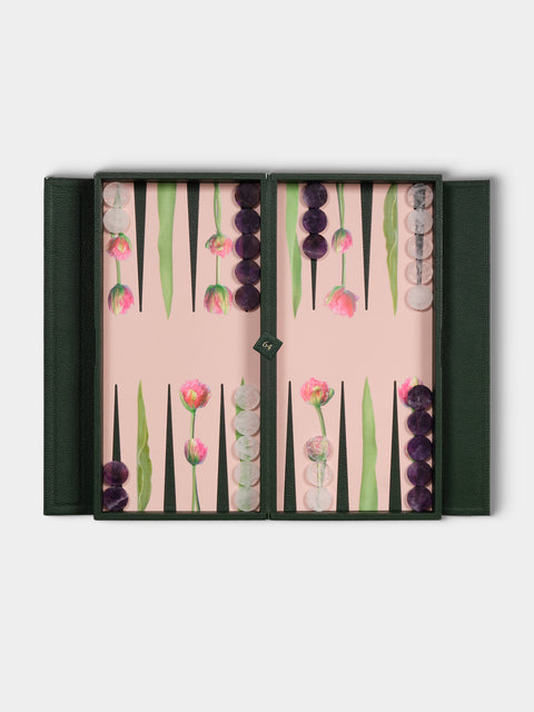 Alexandra Llewellyn - Tulip Travel Backgammon Set - Light pink - ABASK - 