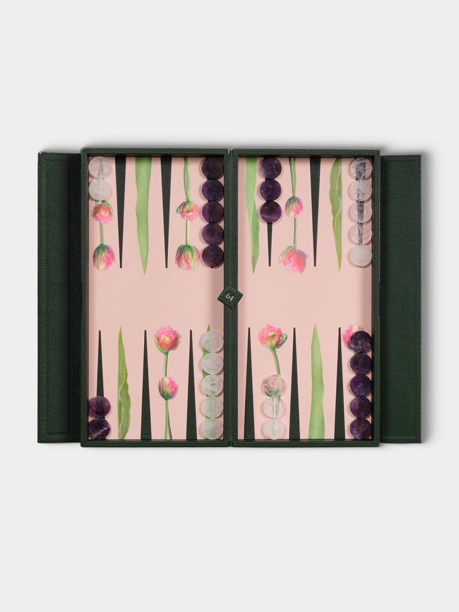 Alexandra Llewellyn - Tulip Travel Backgammon Set - Light pink - ABASK - 