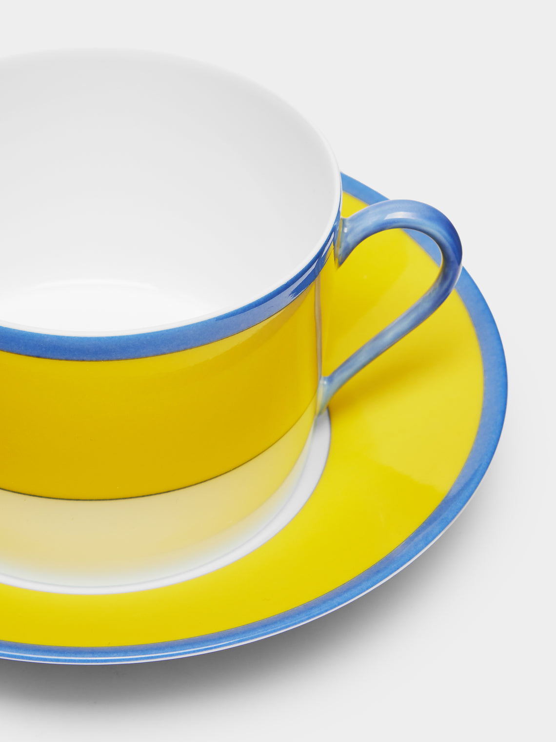 Robert Haviland & C. Parlon - Monet Porcelain Breakfast Cup and Saucer (Set of 2) - Yellow - ABASK