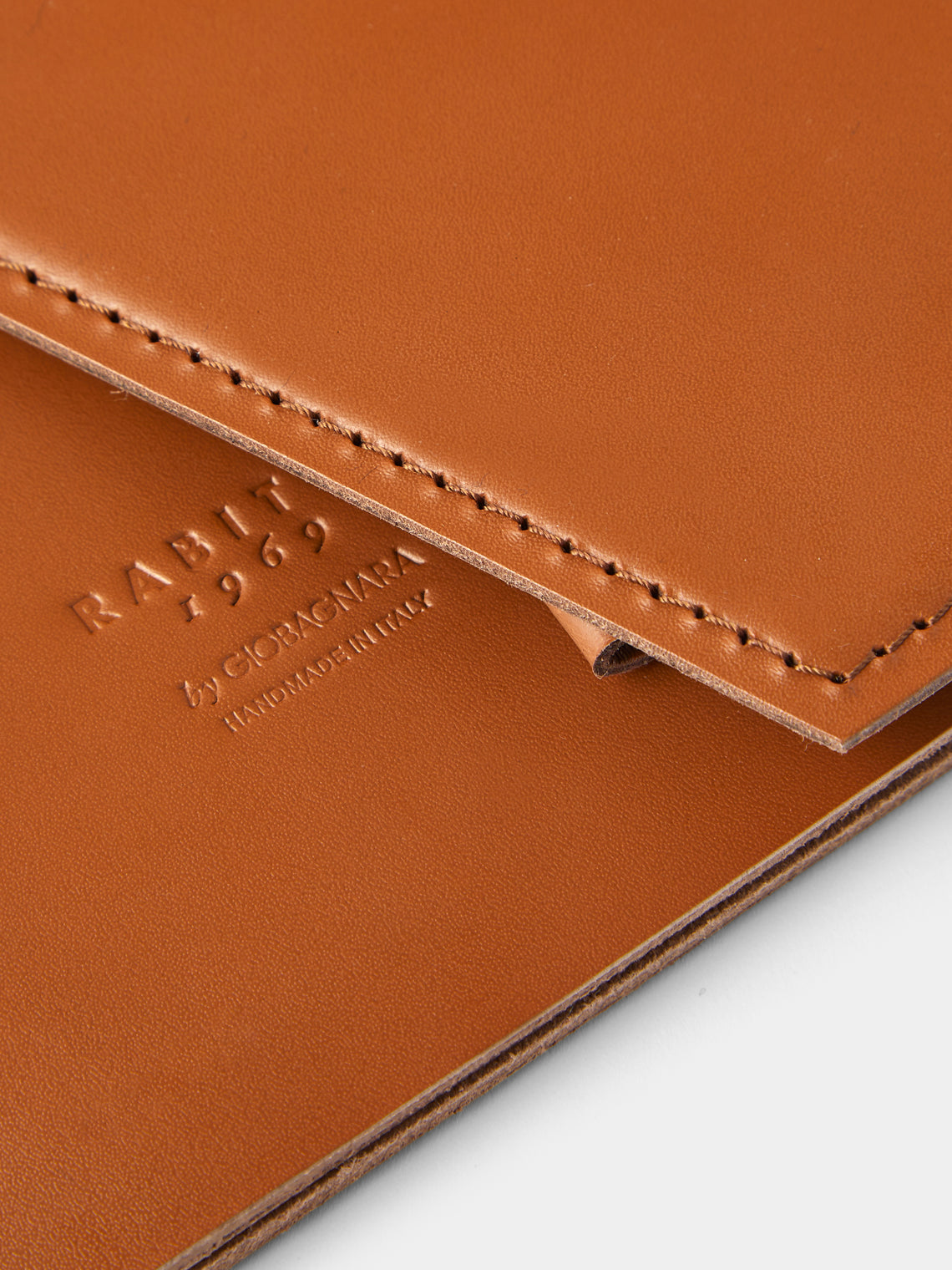Rabitti 1969 - Simple Saddle Leather Photo Frame (4x6") - Orange - ABASK