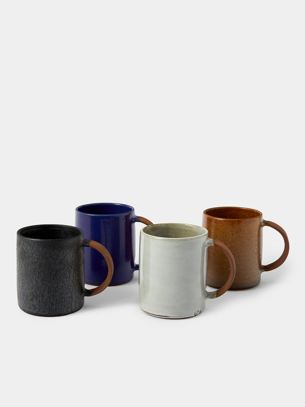 Shin Kibok - Ceramic Round Mugs (Set of 4) - Multiple - ABASK - 