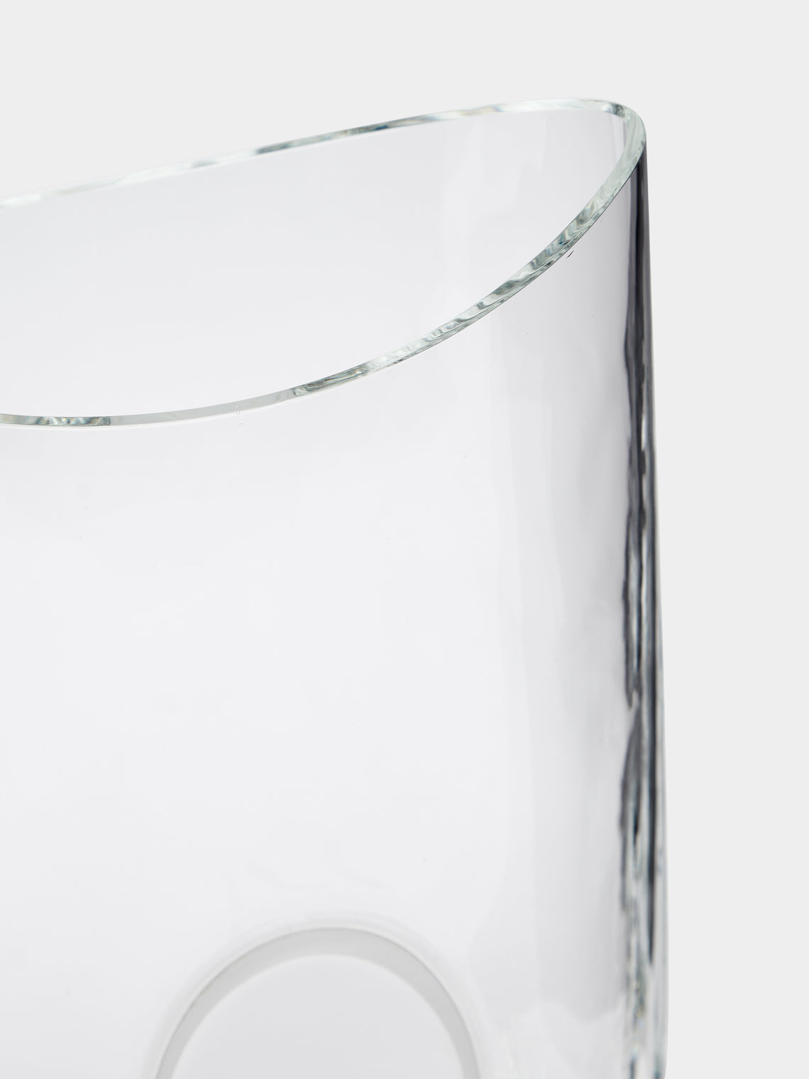Carlo Moretti - Oblo Hand-Blown Murano Glass Vase - Clear - ABASK