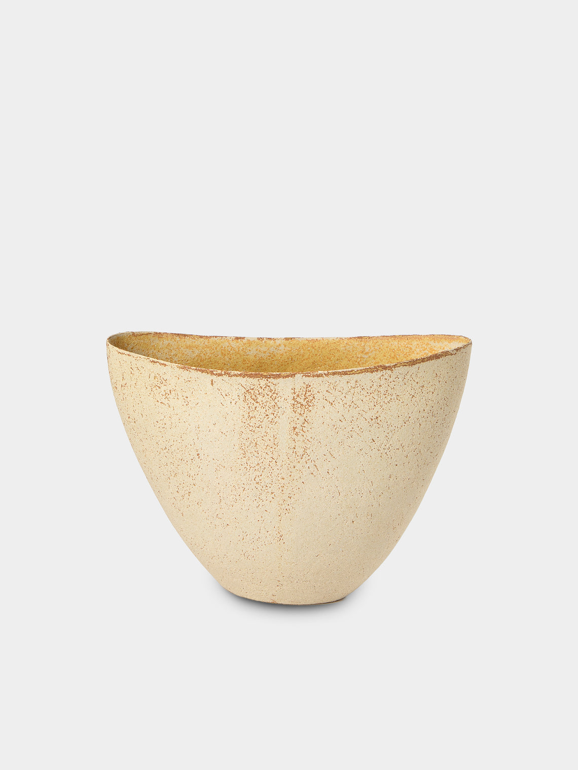 Linda Ouhbi - No. 3 Hand-Built Stoneware Vase (12in/30cm) - Beige - ABASK - 