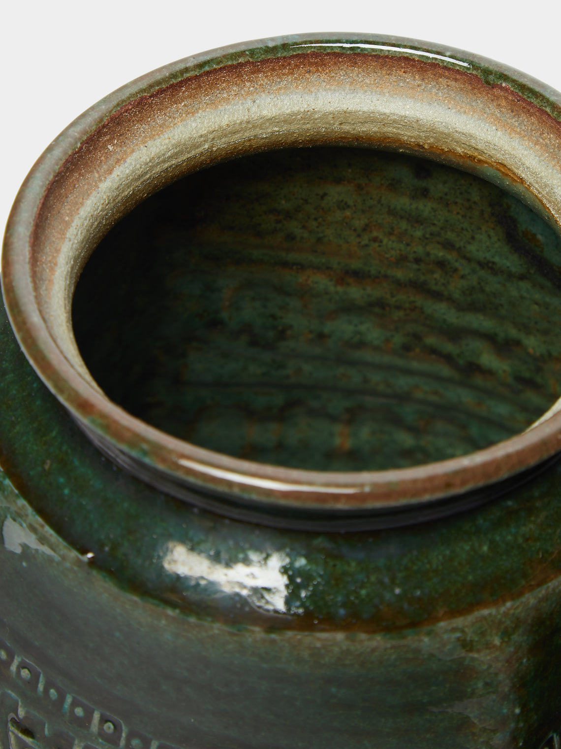 Matthew Foster - Ceramic Patterned Lidded Jar -  - ABASK