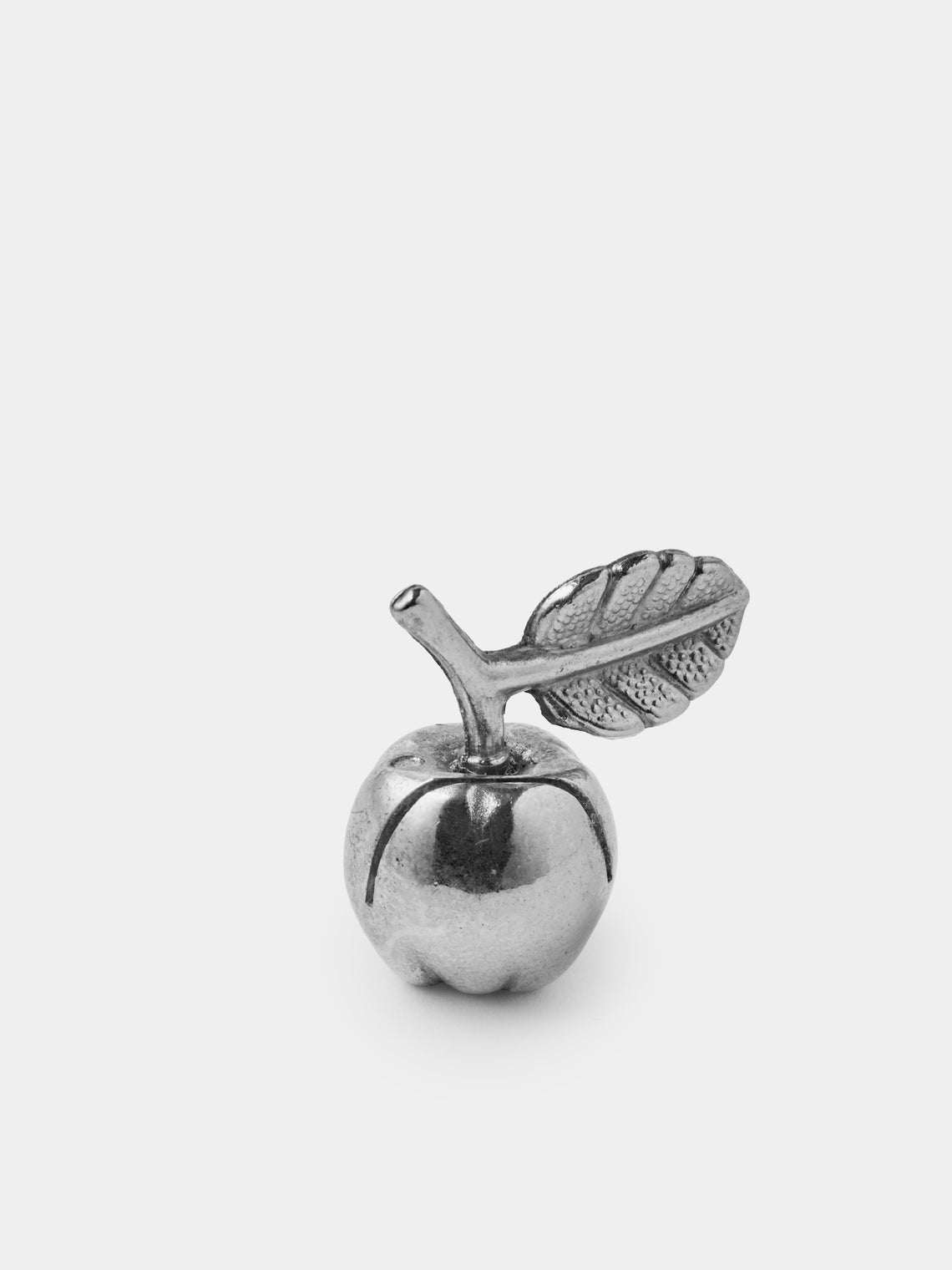 Antique and Vintage - Mid-Century Silver-Plated Fruits Place Card Holders (Set of 8) - Silver - ABASK