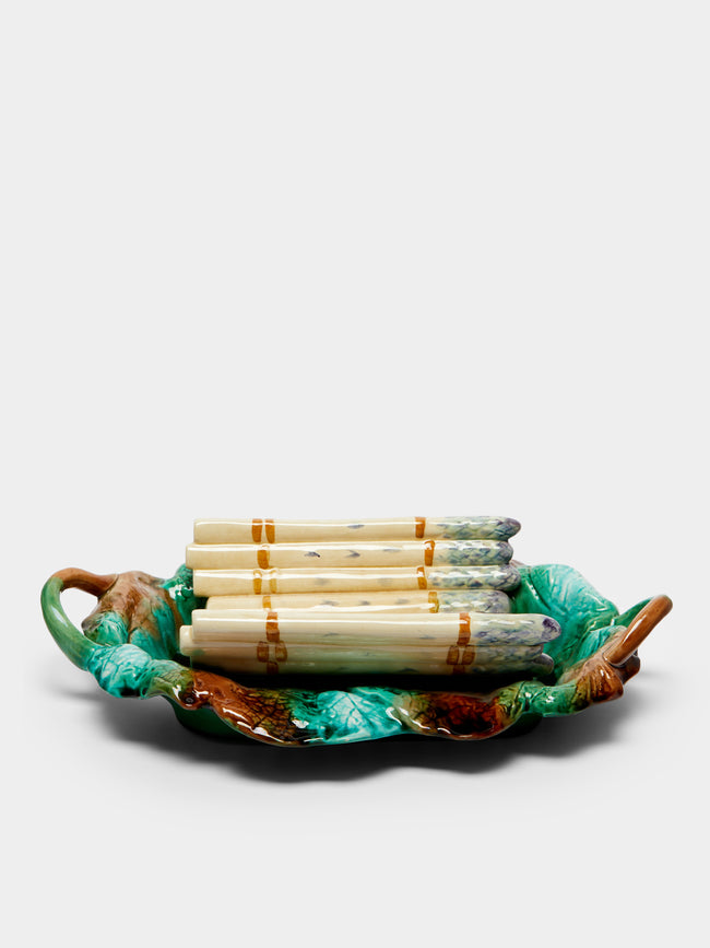 Antique and Vintage - 1910s Asparagus Ceramic Basket -  - ABASK - 