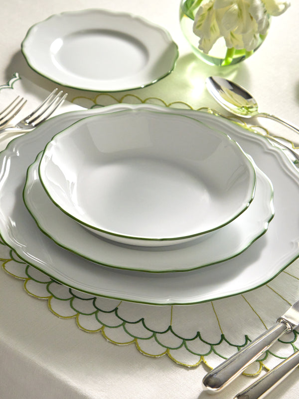 Raynaud - Touraine Hand-Painted Porcelain Soup Plate -  - ABASK