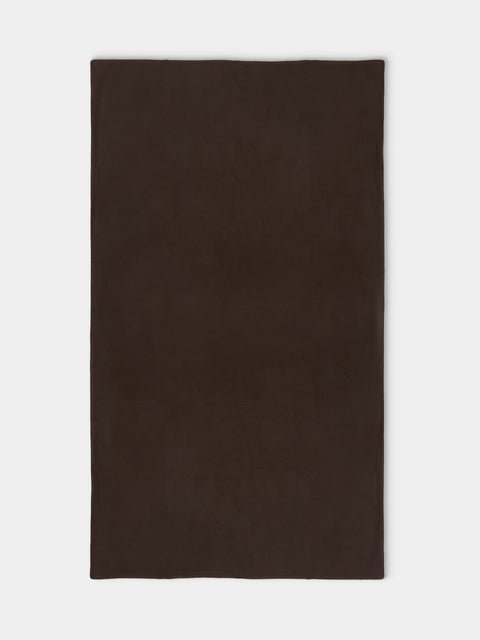 Denis Colomb - Blanket Stitch Cashmere Blanket (79in/2m) - Brown - ABASK - 