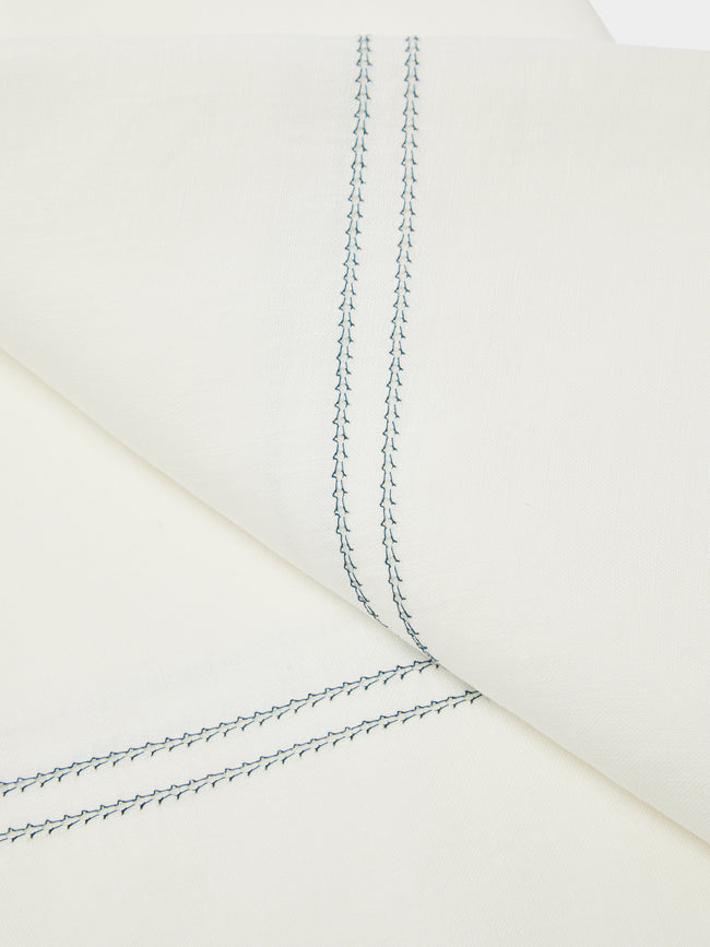 Volga Linen - Hem-Stitch Linen Pillowcases (Set of 2) -  - ABASK