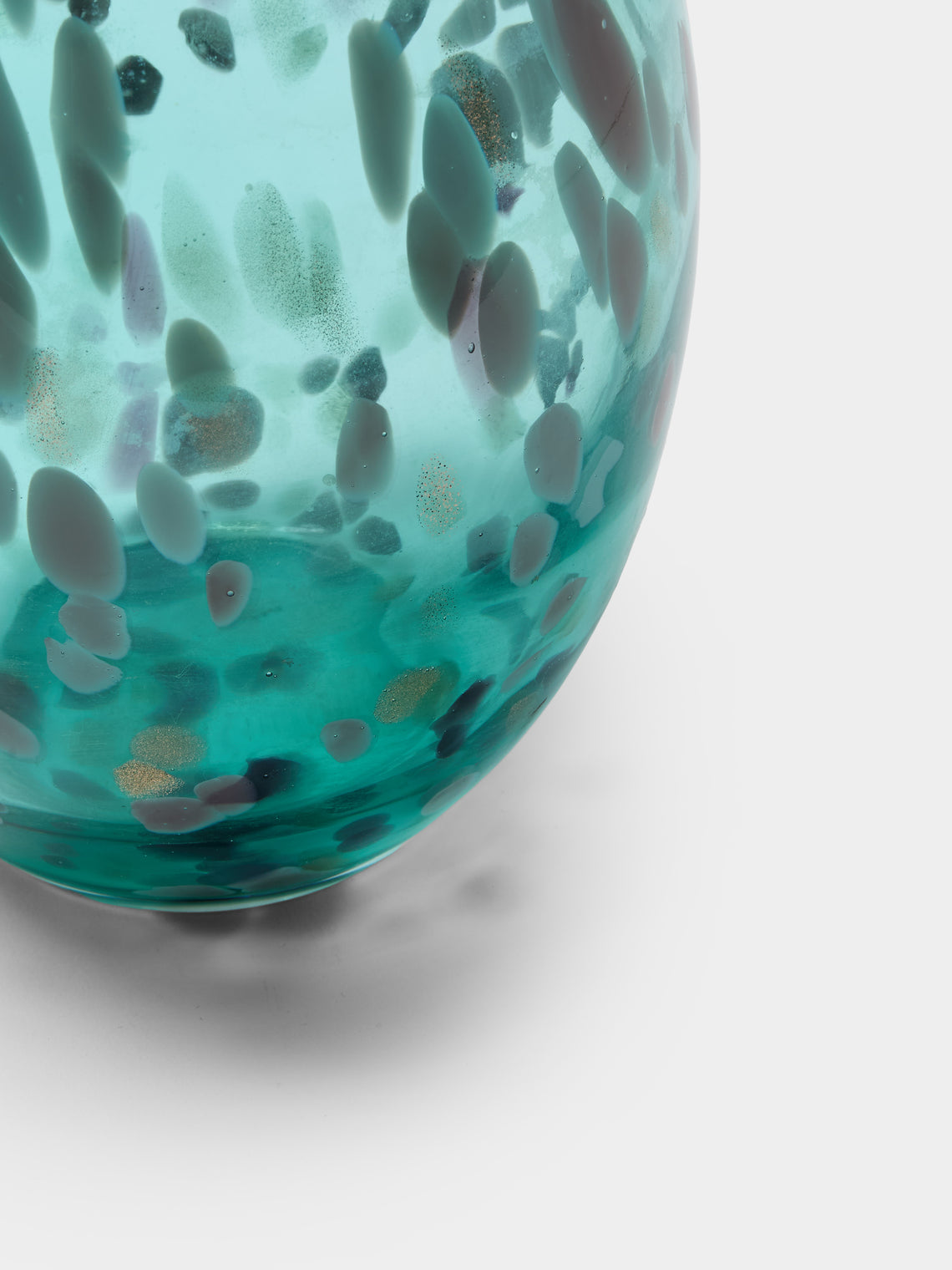 Antique and Vintage - 1960s Linea Mary Murano Glass Vase (12in/30.5cm) - Blue - ABASK