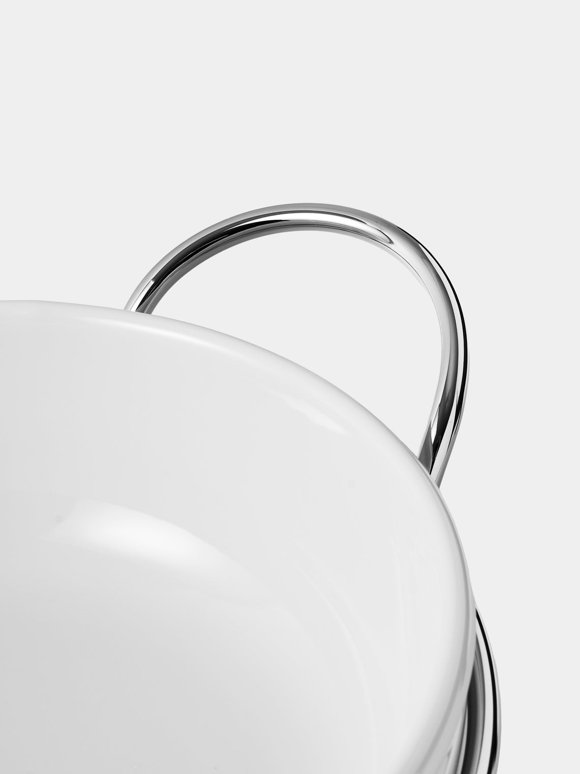 Greggio - Grand Gourmet Silver-Plated Dish with Stand - Silver - ABASK