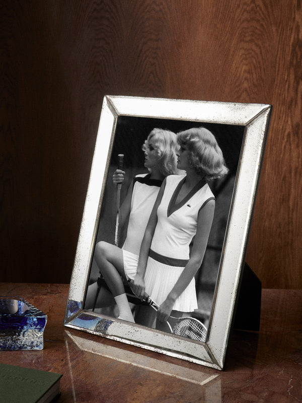 Borgo delle Tovaglie - Firenze Mirrored Glass Photo Frame - Silver - ABASK