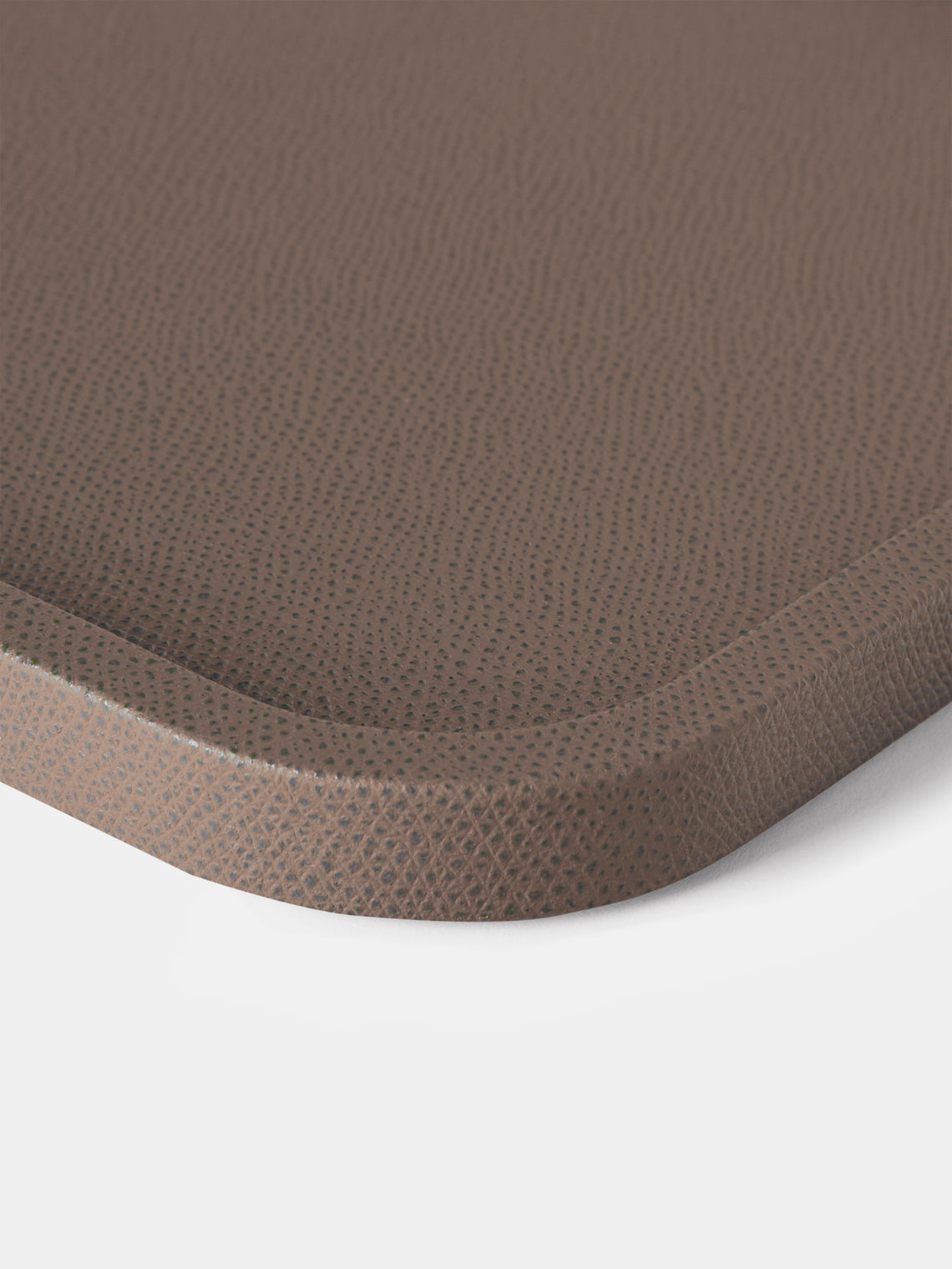 Giobagnara - Arcobaleno Leather Tray (12.5in/31.5cm) - Gray - ABASK