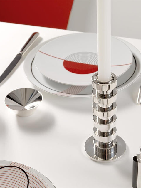 Puiforcat - Ruban Silver-Plated Large Candle Holder - Silver - ABASK