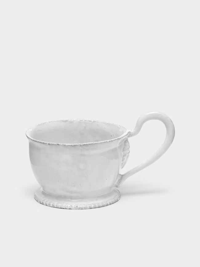 Astier de Villatte - Alexandre Hand-Glazed Ceramic Teacup (Set of 2) - White - ABASK - 