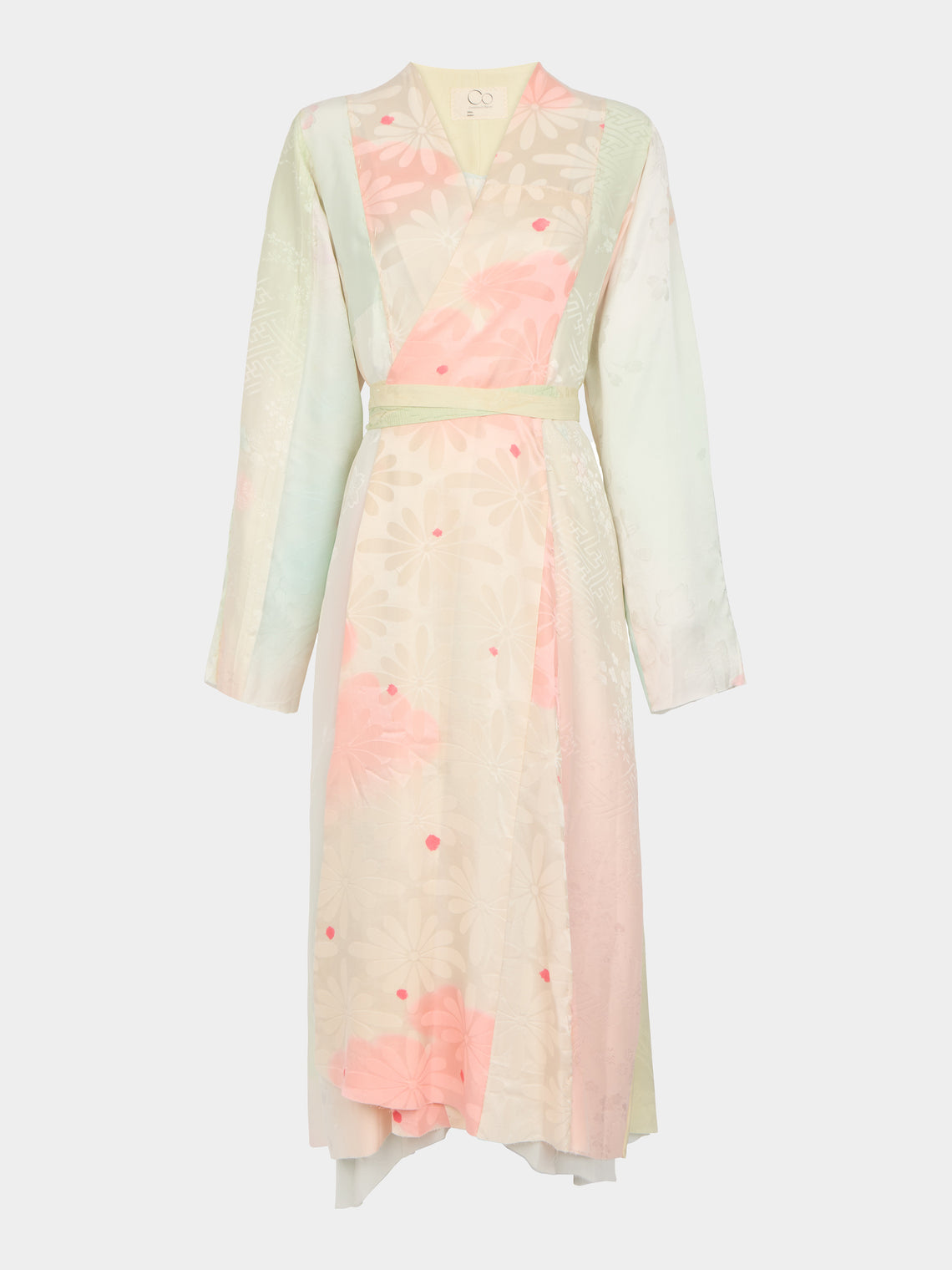 Considered Objects - Irregular Hand-Stitched Silk Robe - Green - ABASK - 