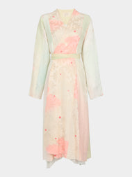 Considered Objects - Irregular Hand-Stitched Silk Robe - Green - ABASK - 