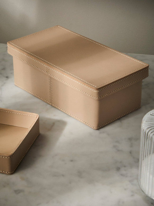 Rabitti 1969 - Inverno Leather Small Box - Cream - ABASK