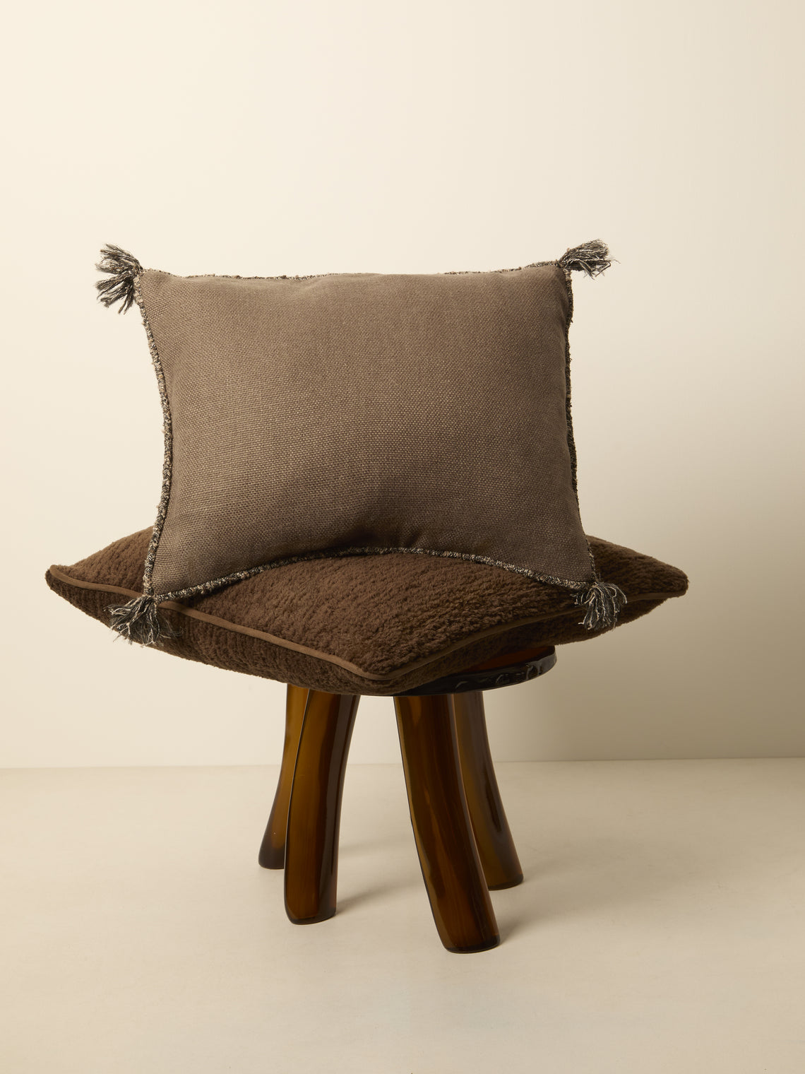 de Le Cuona - Cape Linen Pillow (19.5in/50cm) - Beige - ABASK