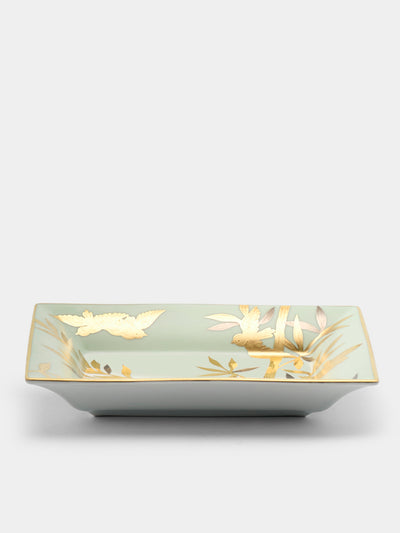 Pinto - Envol Hand-Painted Porcelain Candy Dish - Green - ABASK - 