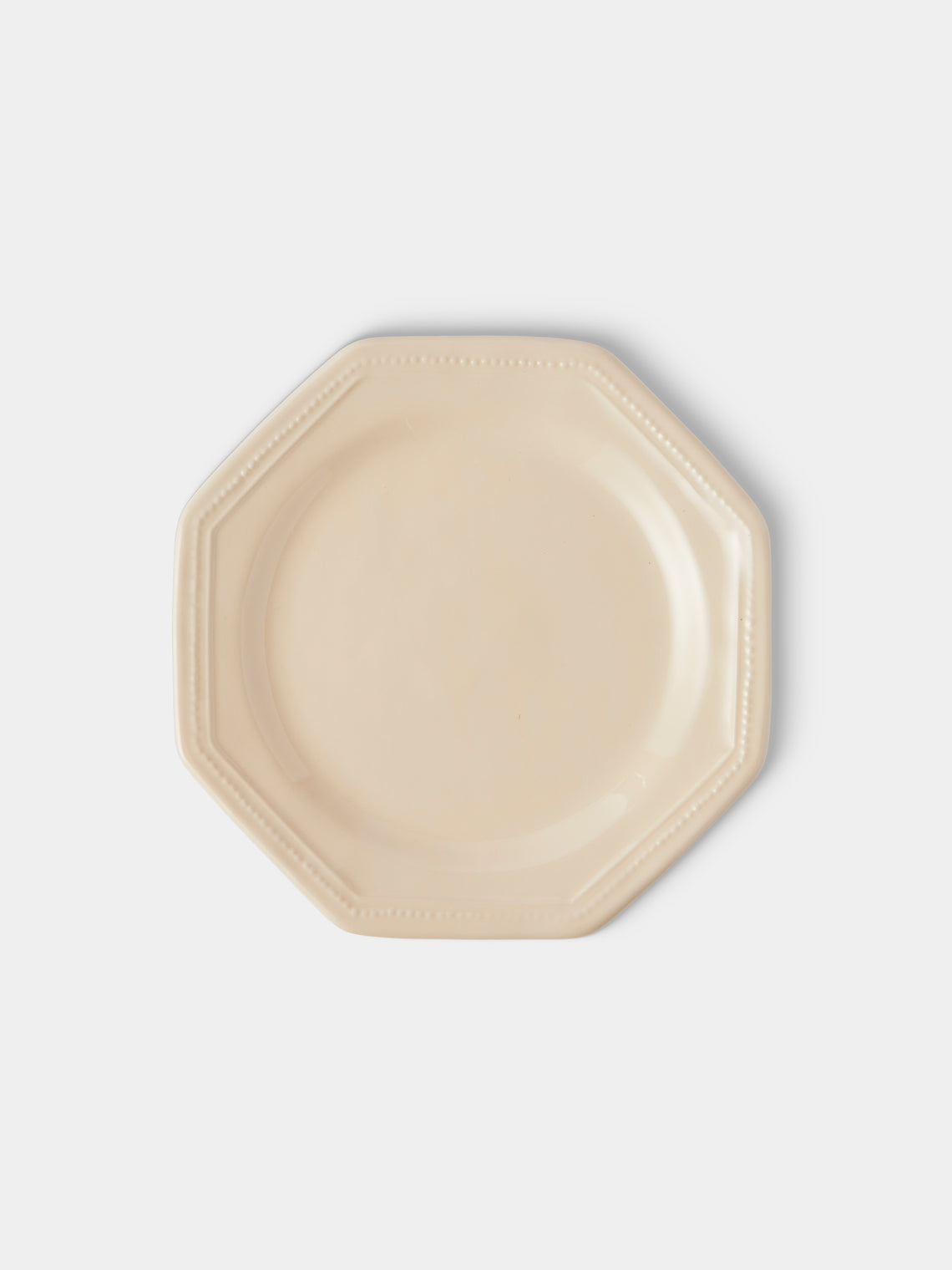 Maison Pichon Uzès - Louis XVI Hand-Glazed Ceramic Side Plates – 9in/23cm (Set of 4) - White - ABASK