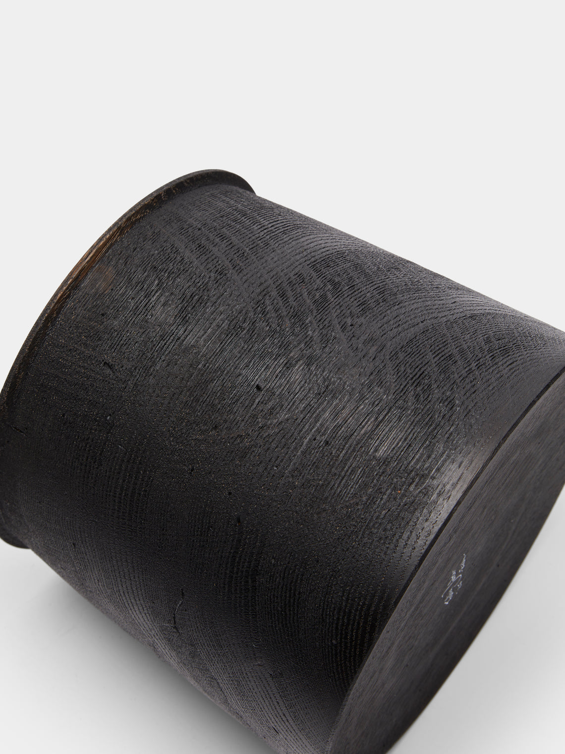 Felix Votteler - Wood Squared Vase - Black - ABASK