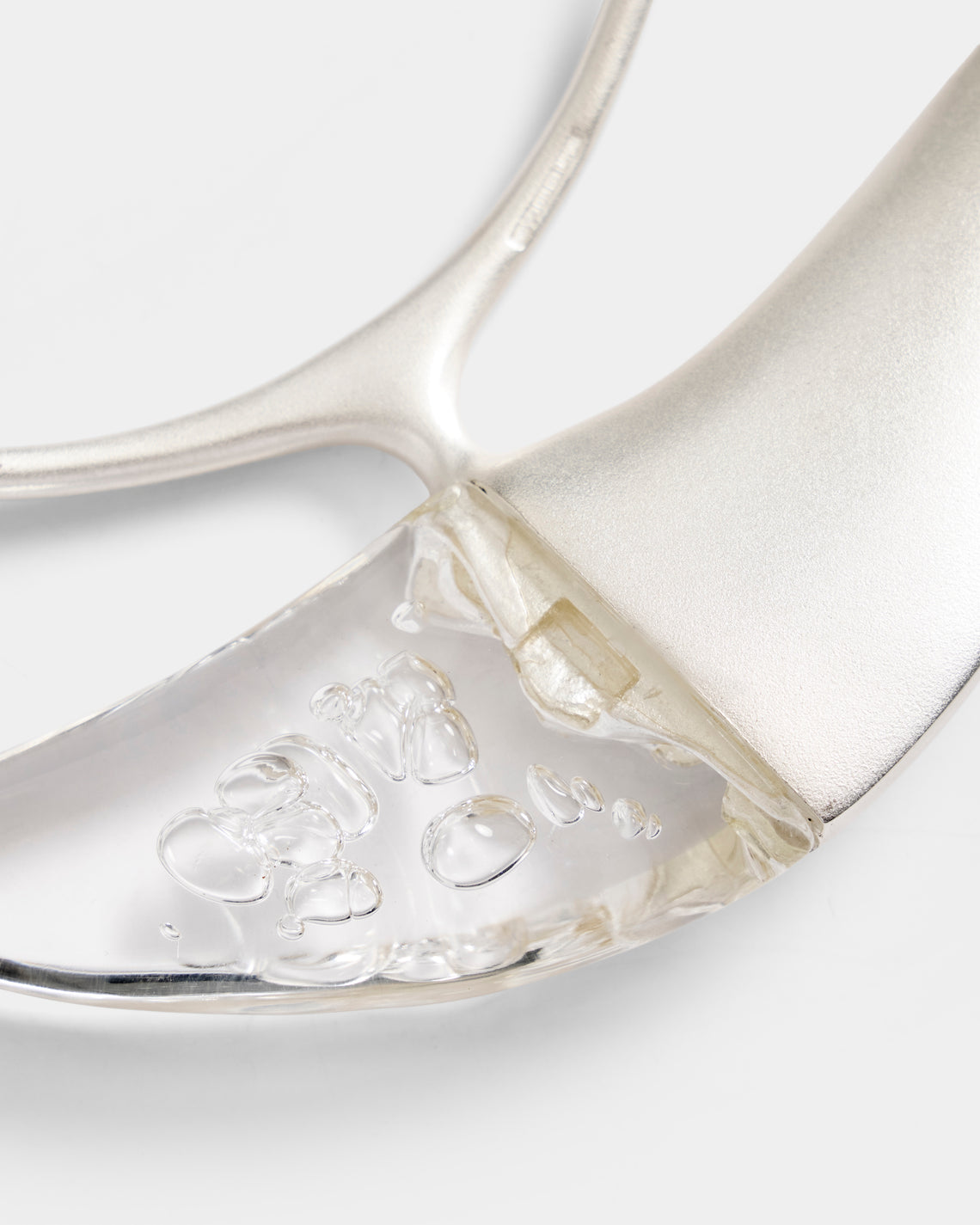 Mahnaz Collection - Women's Vintage 1960 Björn Weckström for Lapponia Finnish Silver and Resin Collar - Silver - ABASK
