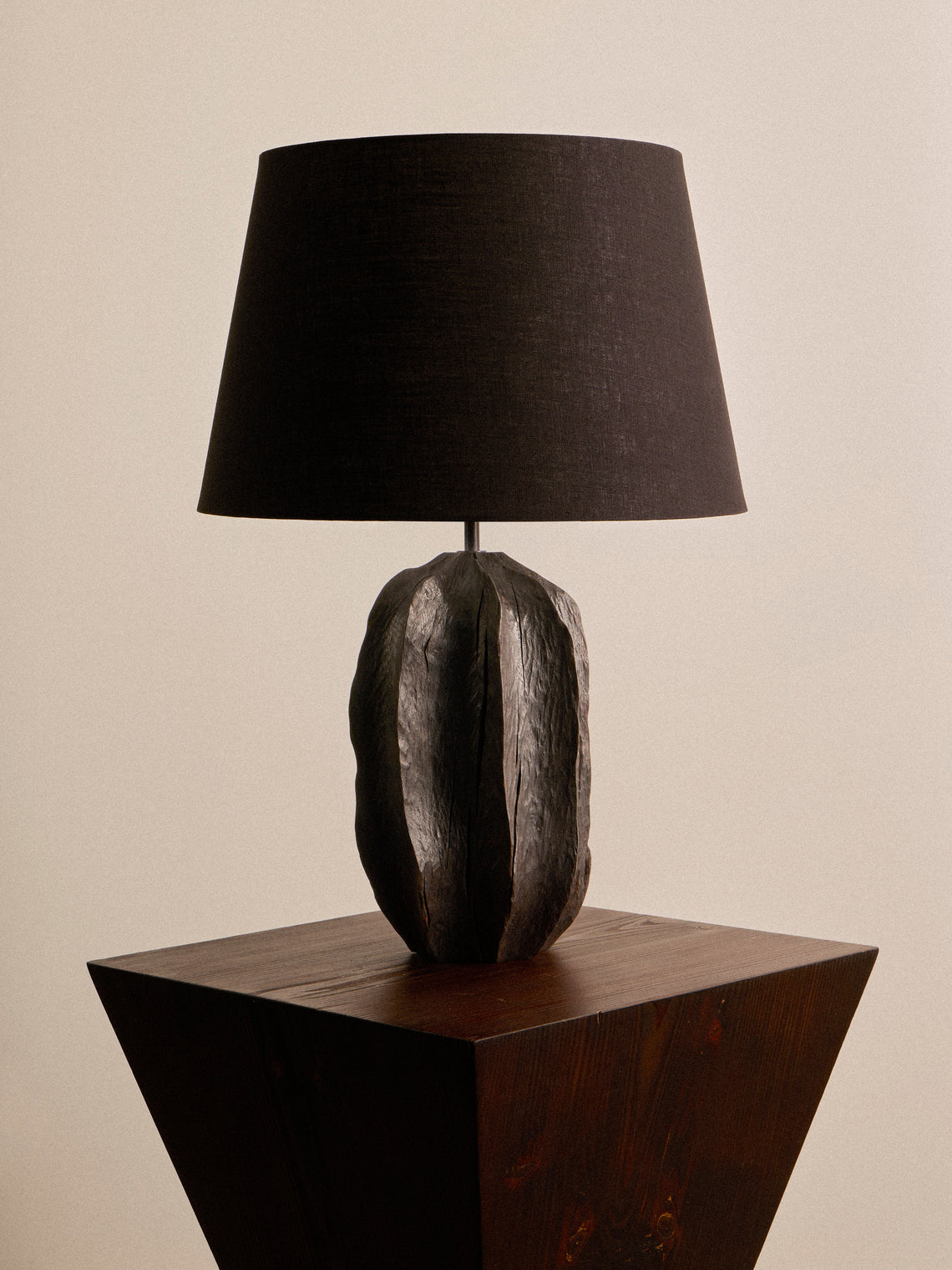 Jamie Gaunt Designs - No. 11 Scorched Oak Table Lamp - Black - ABASK