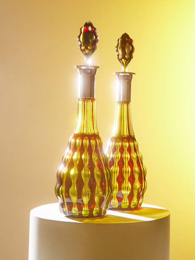 Antique and Vintage - 1930s Bohemian Crystal Decanters (Set of 2) -  - ABASK