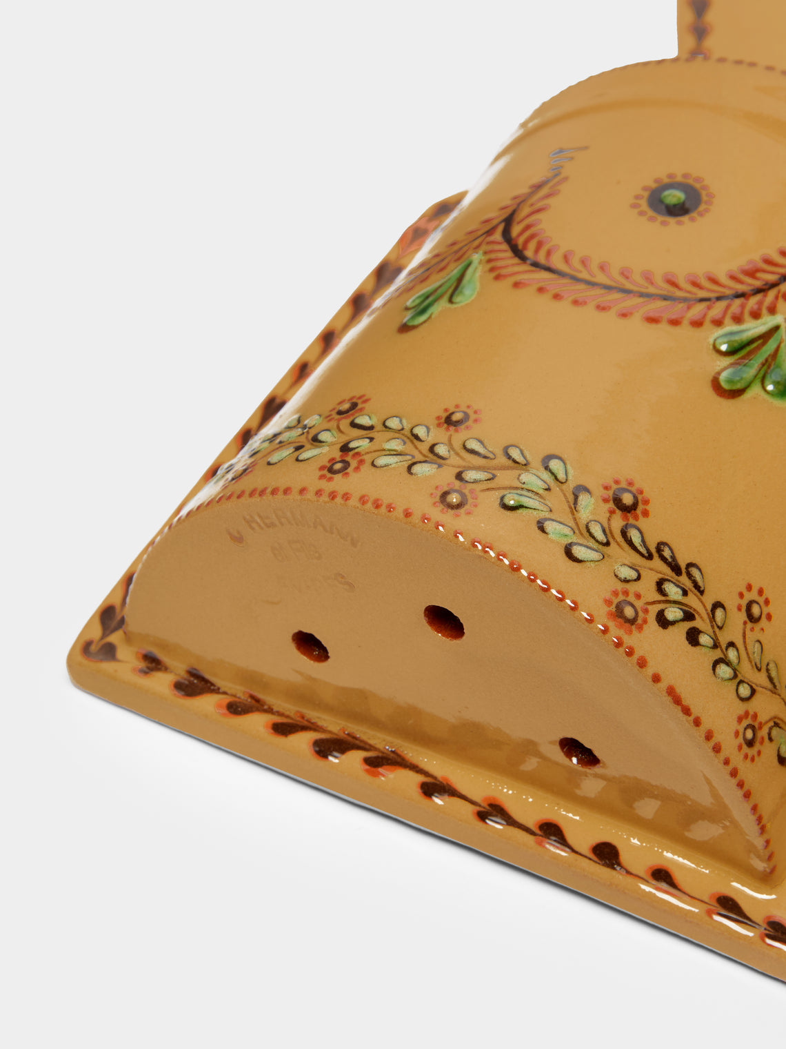 Cows Hand-Painted Ceramic Double Utensil Holder