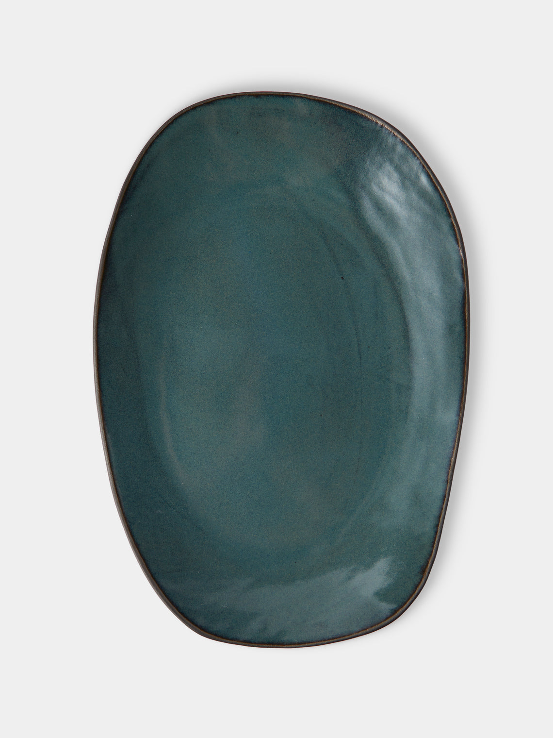 Hana Karim Studio - Hand-Built Stoneware Mixed Platters (Set of 3) - Green - ABASK
