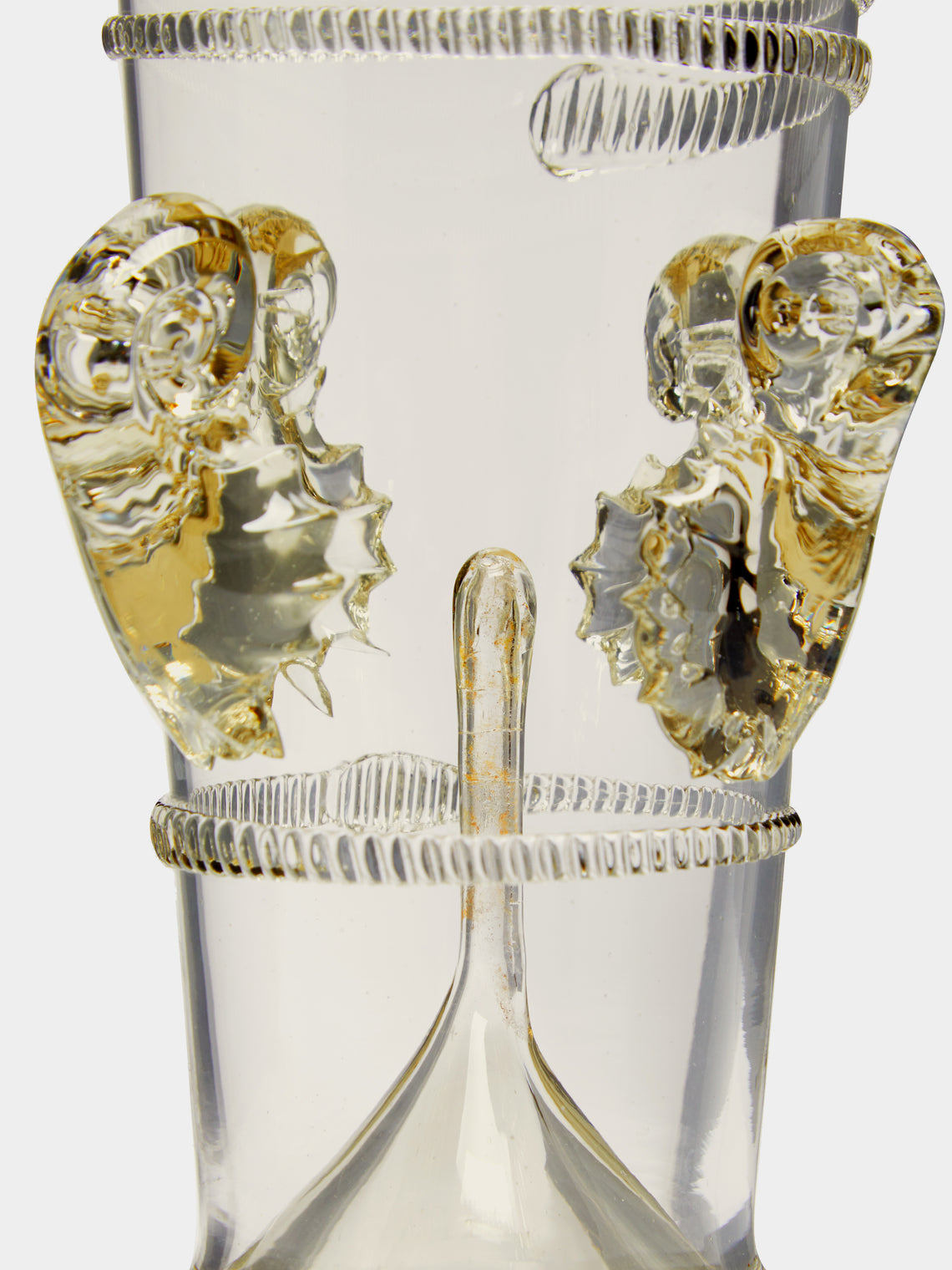 Hand-Blown Glass Vase (10.5in/27cm)