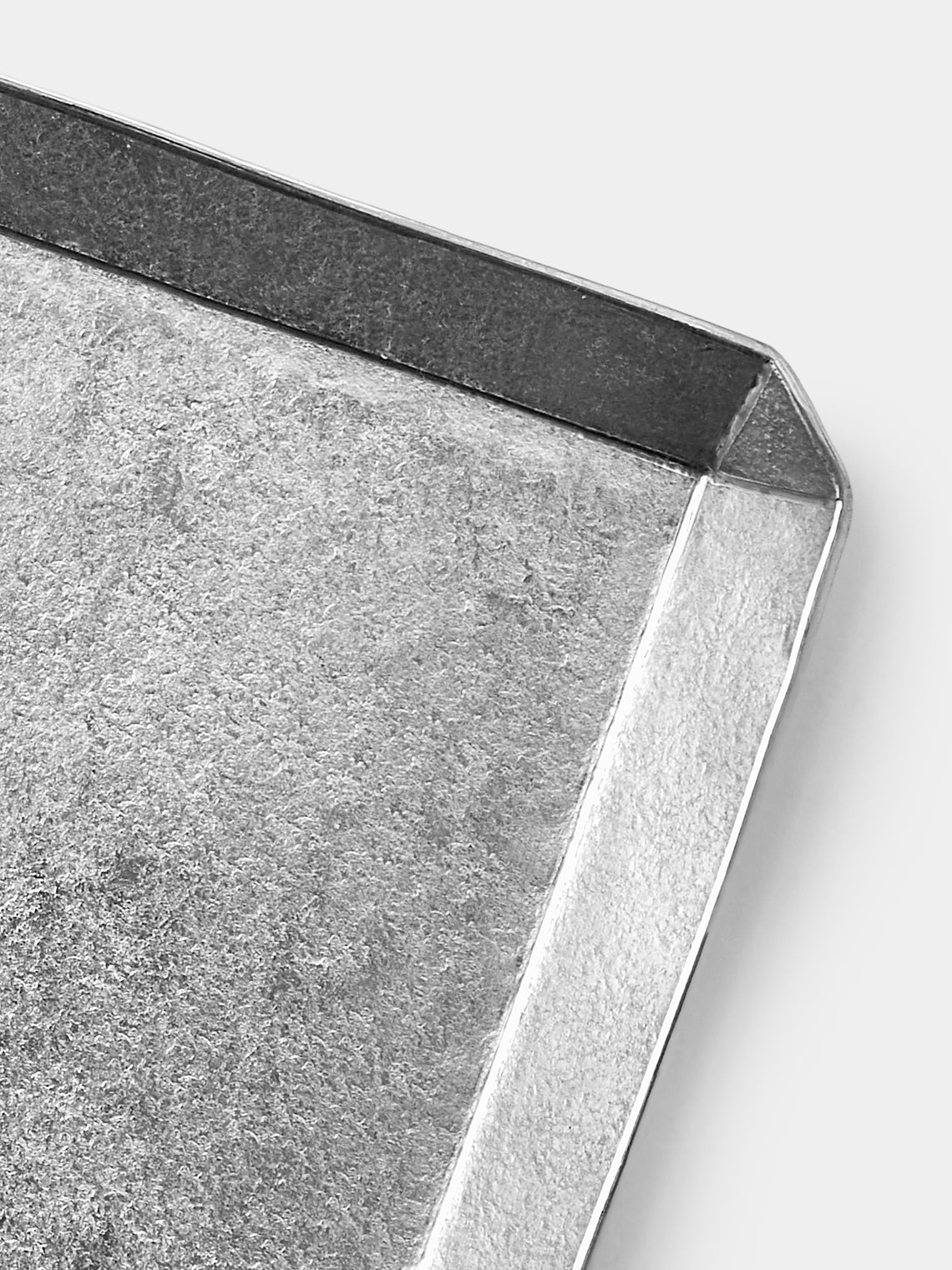 Seikado - Pewter Octagonal Folding Tray (6in/15cm) - Silver - ABASK